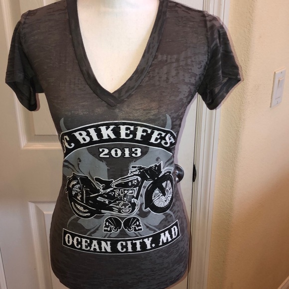 Next Level Apparel Tops - Next Level Bikefest 2013 Ocean City, MD t-shirt L